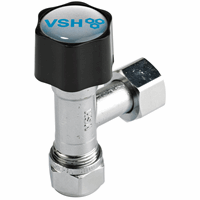 Vsh hoekstopkraan voor reservoir 3/8x12