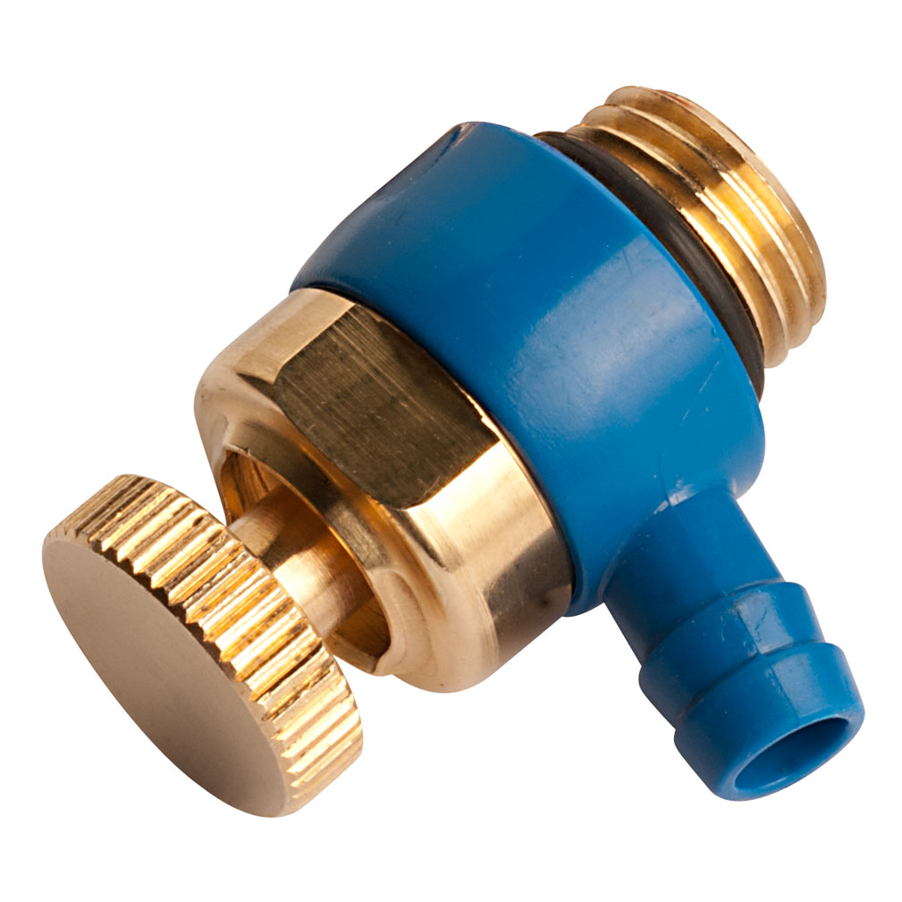 raminex messing aftapper 1/4 bui.dr. draaibaar