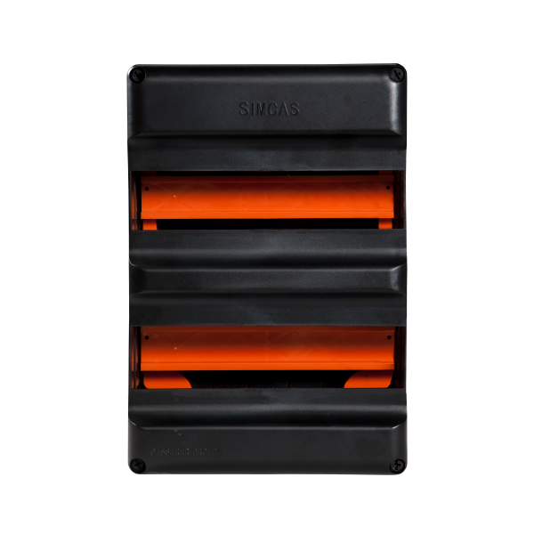 Groepenverdeler 24 module 220x330mm incl. buisinvoer zwart