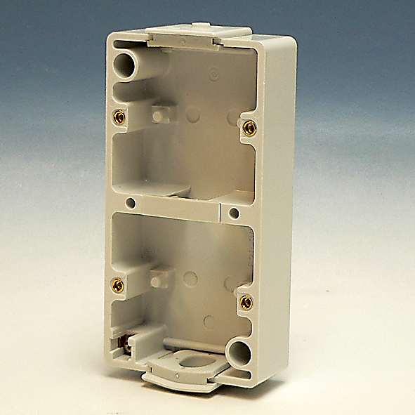 Opbouwbehuizing IP44 vertikaal 2v 2x inv WG8 afbeelding 2