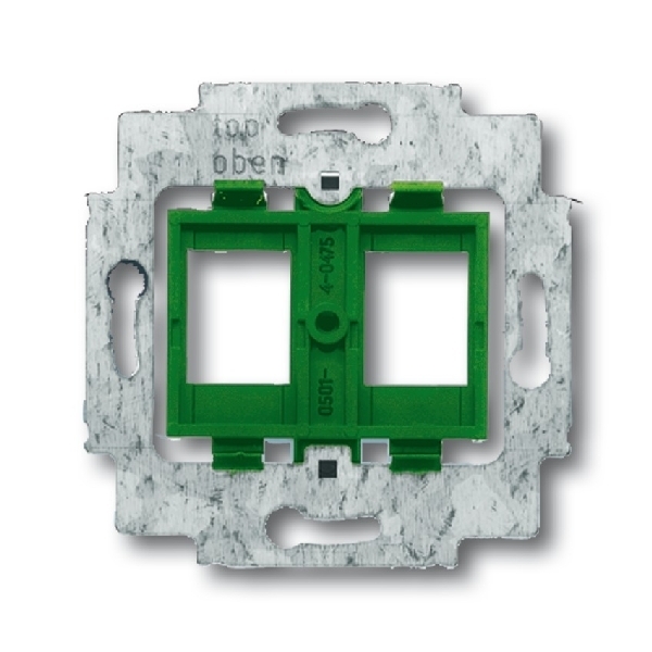 Draagring 2x modular jack 16,9x17,9 groen 1810 afbeelding 2