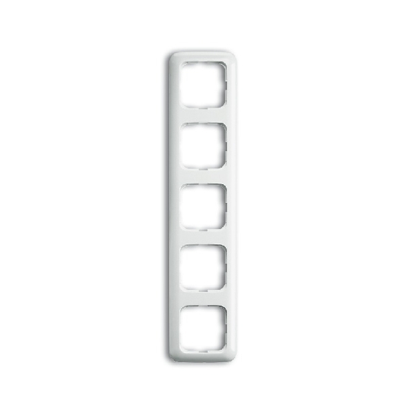 Busch-Jaeger afdekraam 5-voudig wit 2515 214 (2CKA001725A0969) afbeelding 2