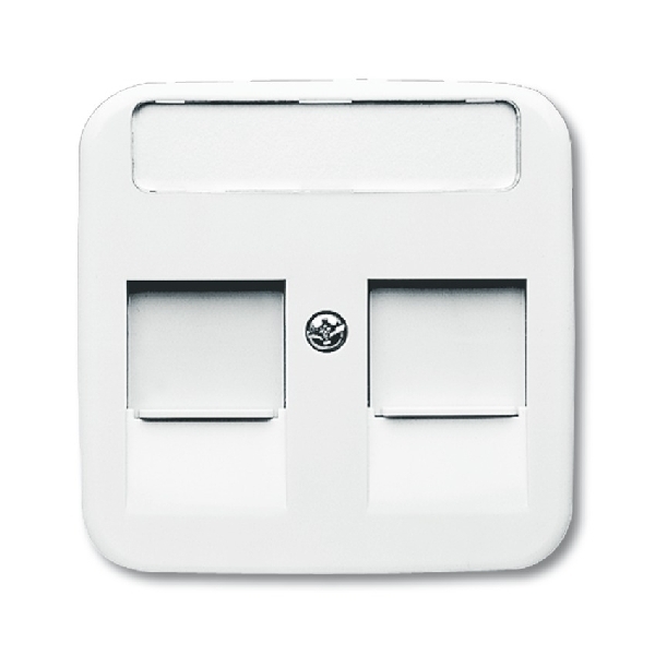 Busch-Jaeger inzetplaat voor RJ45 wit (2CKA001753A8030) afbeelding 2