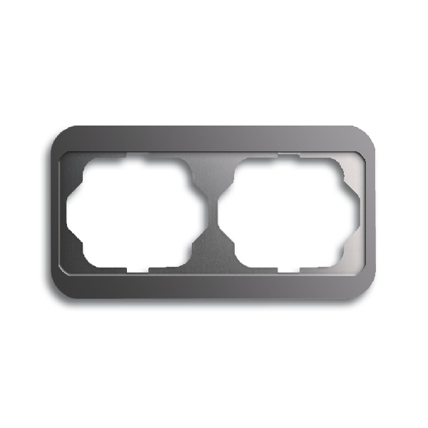 Busch-Jaeger afdekraam 2-voudig platin (2CKA001754A1629) afbeelding 2