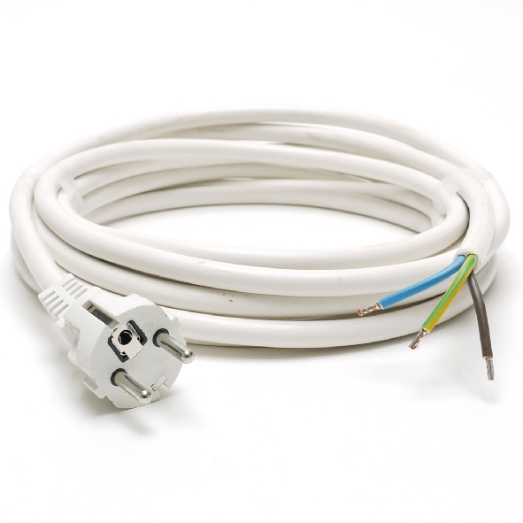 HAKA AANSL 3X2.5 AANSLUITSN 70G5M WT PVC RECHT afbeelding 2