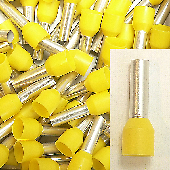 KLAUKE 475/12 ADEREINDHULS 6MM2 GE L=12 afbeelding 2
