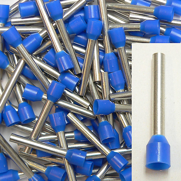 KLAUKE 173/BL ADEREINDHULS 2.5MM2 BL L=18 afbeelding 2