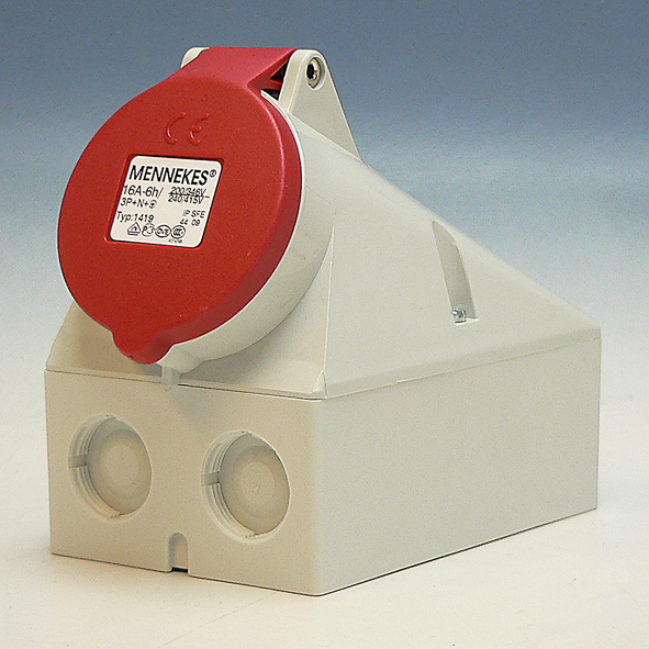 MENNEKES CEE 1419 WCD 16A 5P OPB 400V G4 afbeelding 2