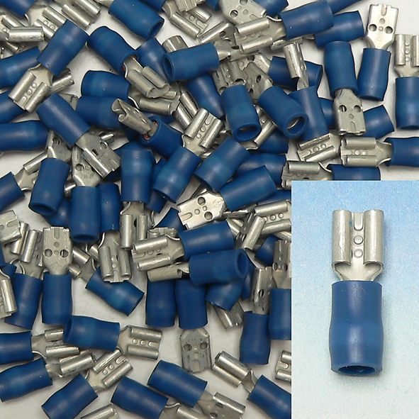 KLAUKE 830/3 KABELSCH VLAKBUS 4.8 BL 1MM afbeelding 2
