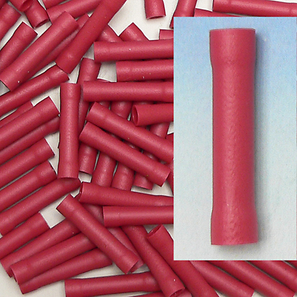 Geïsoleerde doorverbinder rood voor draad 0,5-1,5 mm2 verpakt per 100 stuks 100170 Klemko