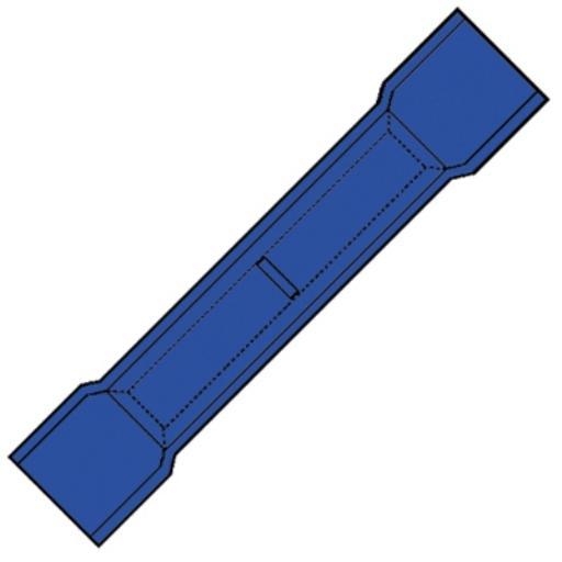 Geisoleerde Stootverbinder voor draad 1,5-2,5 mm2 kleur blauw 100 stuks