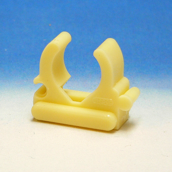 Mepac klembeugels 16-19mm creme koppelbaar voor installatiebuis 16 en 19mm