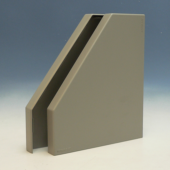 Eindkap RK L/R verdeelkap 230mm RAL7030 grijs afbeelding 2