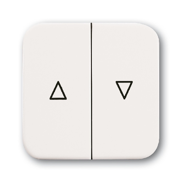 Busch-Jaeger drukknop voor jalouzieschakelaar wit (2CKA001713A0163) afbeelding 2