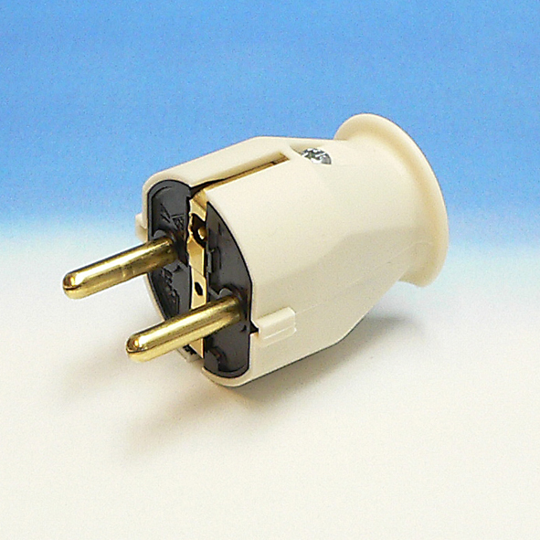 KOPP 1757.0100.9 stekker RA WIT +PENAARDE