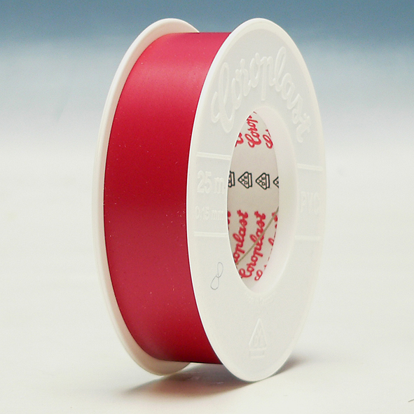 Isolatieband 25 meter 25 mm breed Rood Coroplast