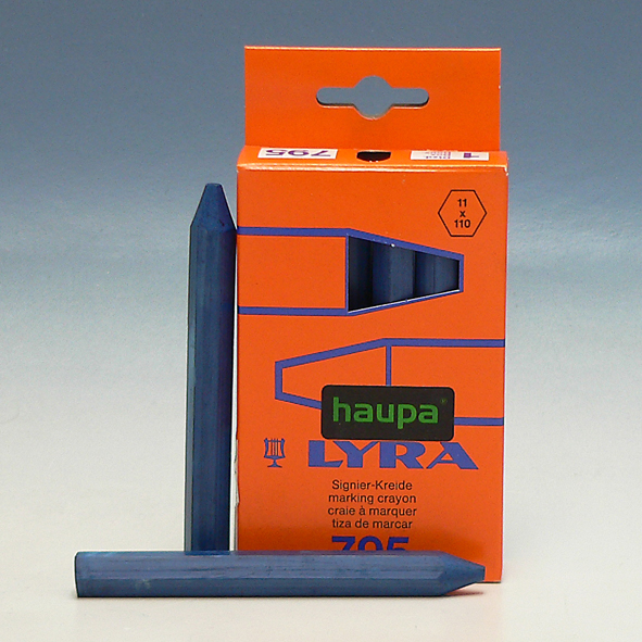 HAUPA 150015 B KRIJT BLAUW DOOS 1=12ST afbeelding 2