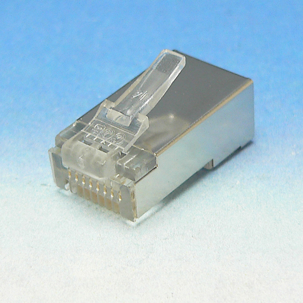 KLEMKO RJ458P8CROSA stekker RJ45 FTP SOEPEL SHIELD afbeelding 2