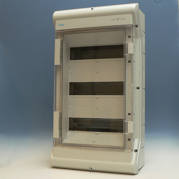 Hager Opbouwverdeler Vector310x552x151mm 3x12moduul IP65 VE312F afbeelding 2