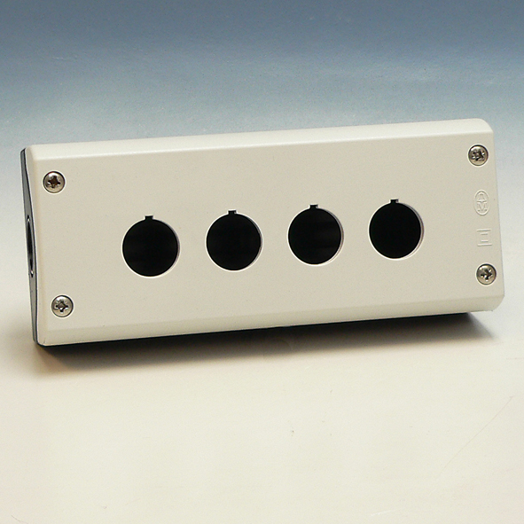 EATON M22-I4 DRUKKNOPKAST 4V ZWART/GRYS afbeelding 2