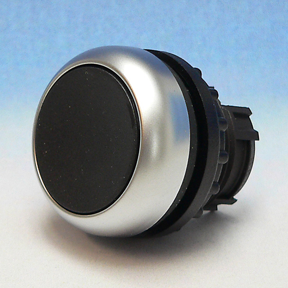 EATON M22-D-S KNOP DRUK VLAK PULS ZW afbeelding 2