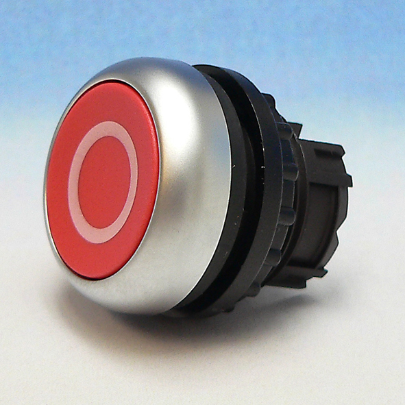 EATON M22-D-R-X0 KNOP DRUK VLAK PULS RO-0 afbeelding 2