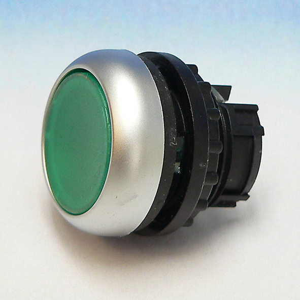 EATON M22-DRL-G KNOP DRUK VLAK VAST GN SIGN