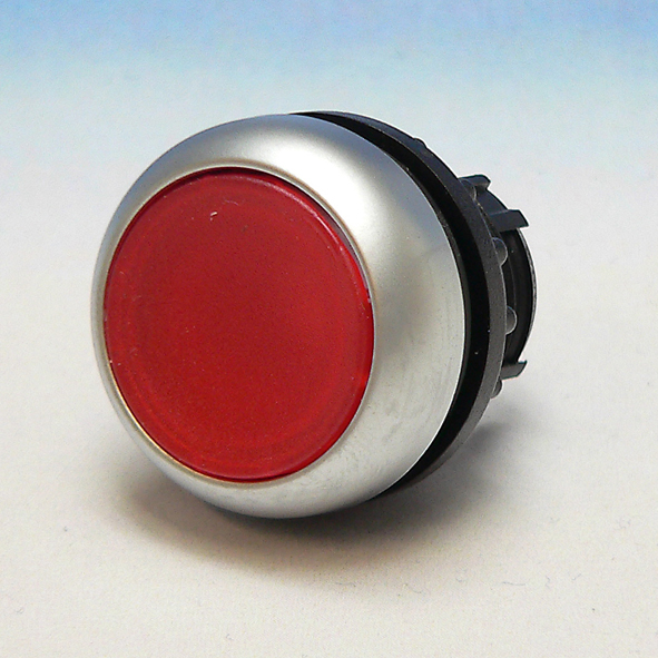 EATON M22-DRL-R KNOP DRUK VLAK VAST RO SIGN afbeelding 2