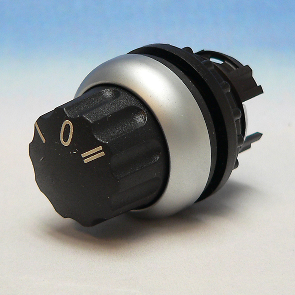 EATON M22-WR3 KNOP DRAAI ROND VAST 3S I-0-II afbeelding 2