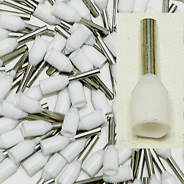 KLAUKE 469/10 ADEREINDHULS 0.5MM2 WT L=10 afbeelding 2