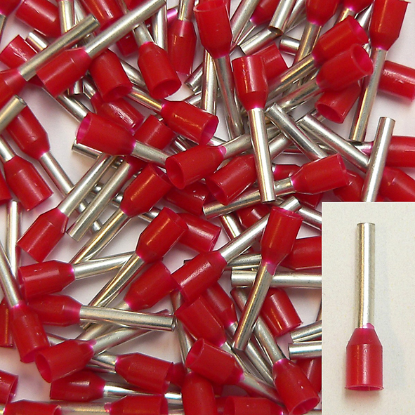 KLAUKE 471/10 ADEREINDHULS 1MM2 RD L=10 afbeelding 2