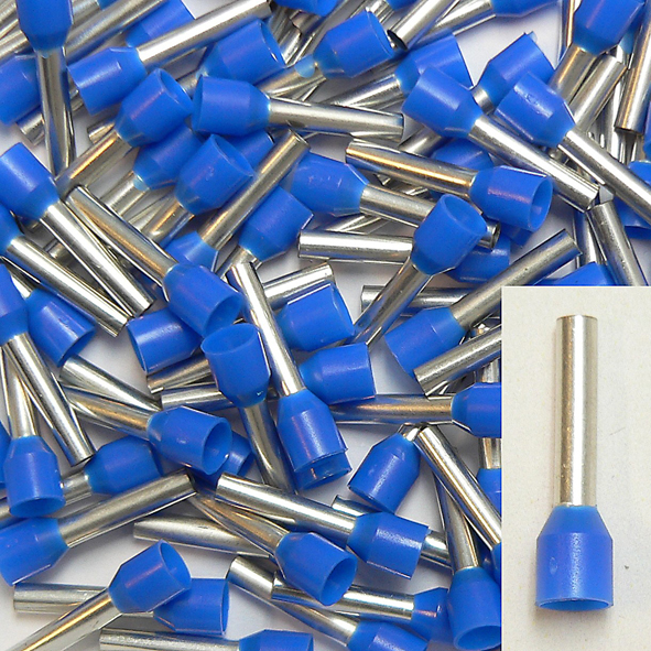 KLAUKE 473/12 ADEREINDHULS 2.5MM2 BL L=12 afbeelding 2