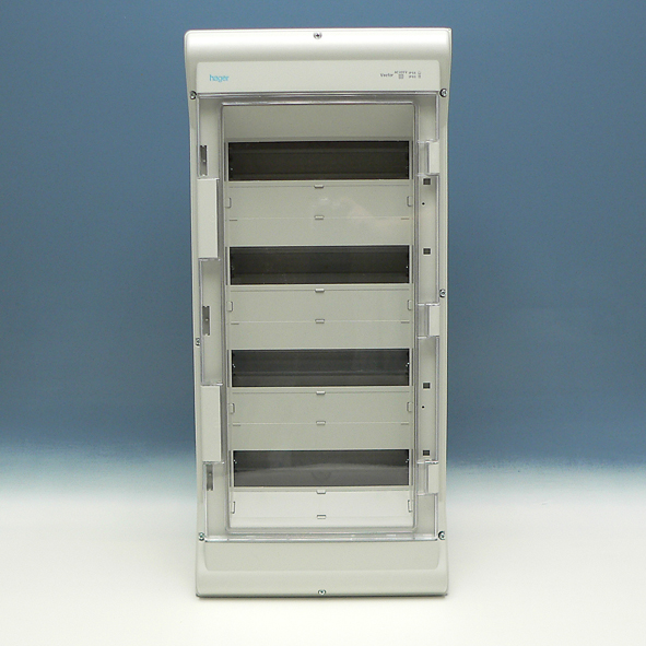 Hager Opbouwverdeler Vector310x677x151mm 4x12moduul IP65 VE412F afbeelding 2