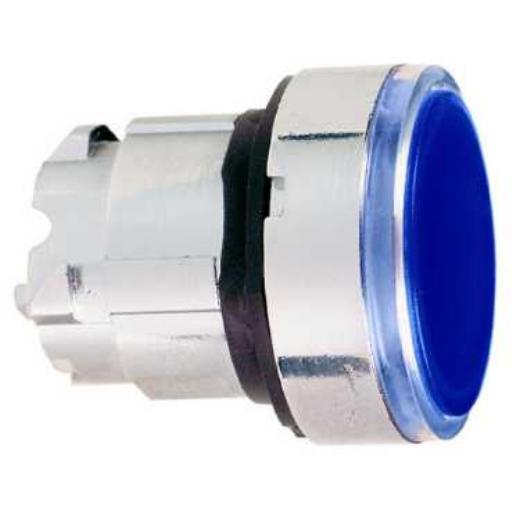 SCHNEIDER ZB4BW363 KNOP DRUK VLAK PULS BL SIG LED afbeelding 2