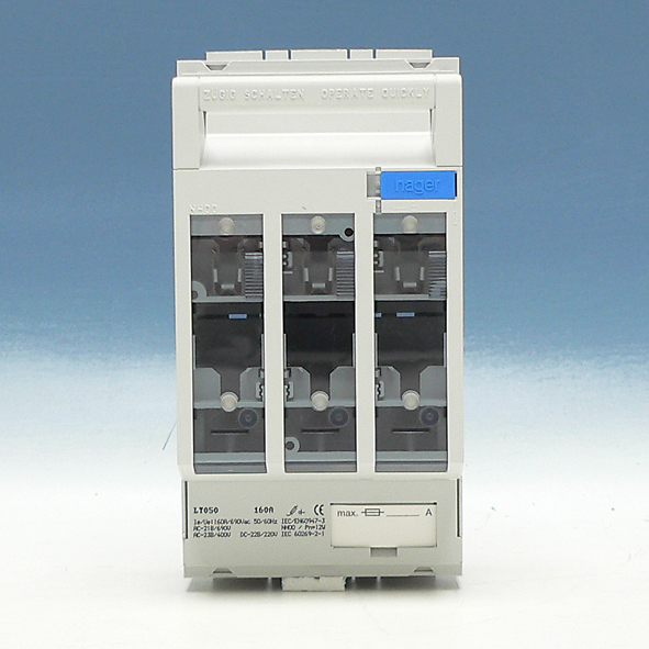 Hager Mespatroonlastscheider NH00 3x160A, kooiklem LT050 afbeelding 2
