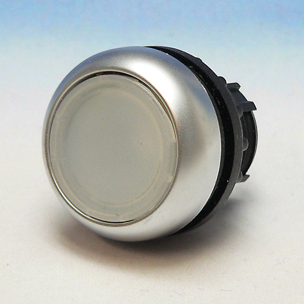 EATON M22-DRL-W KNOP DRUK VLAK VAST WT SIGN