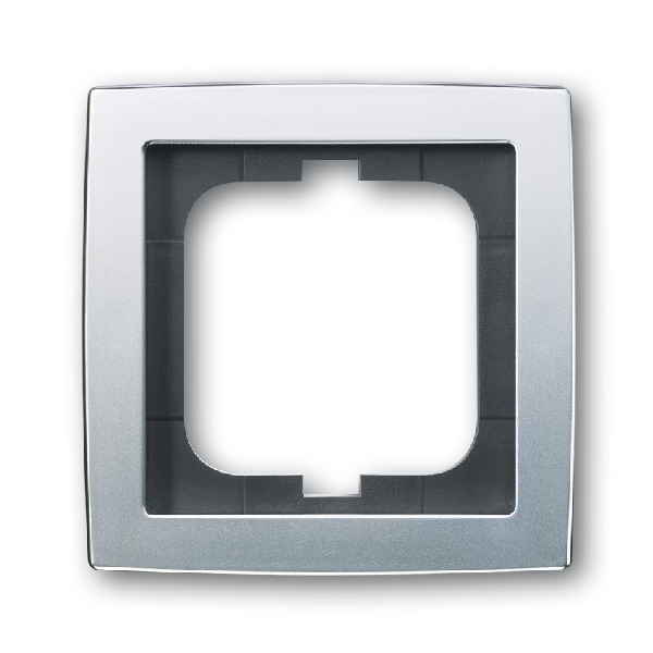 Busch-Jaeger afdekraam 1-voudig Solo mat-chroom (2CKA001754A4104) afbeelding 2