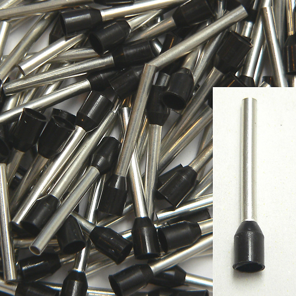 KLAUKE 172/18 ADEREINDHULS 1.5MM2 ZW L=18 afbeelding 2