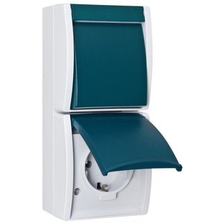 BJ Busch Jaeger wisselcombinatie waterdicht 1684-0-0319 (2CKA001684A0319) afbeelding 1