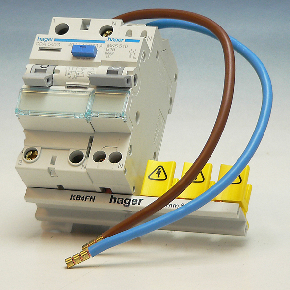 Hager Vision Uitbreidingsset Combinatie 1x aardleksch. 2p/16A/30mA+1x automaat 1p/16A/B VKS01COMBI afbeelding 2