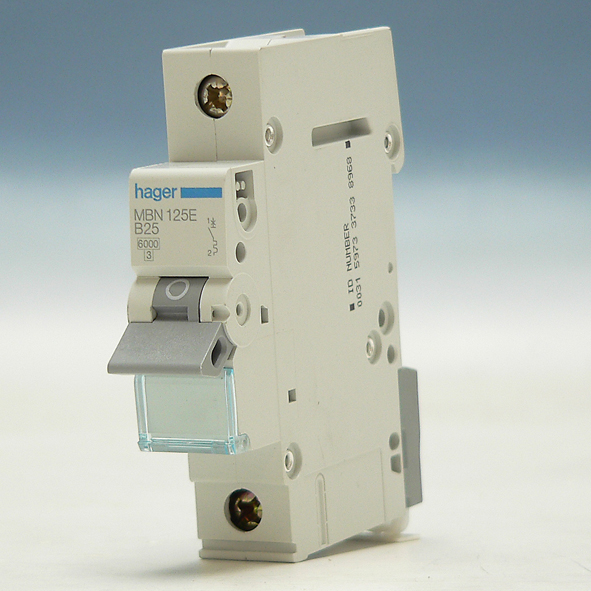 Hager Installatieautomaat 1-P B25A 6kA MBN125E afbeelding 2