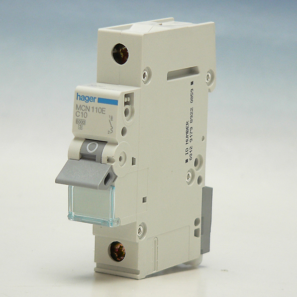 Hager Installatieautomaat 1-P C10A 6kA MCN110E afbeelding 2