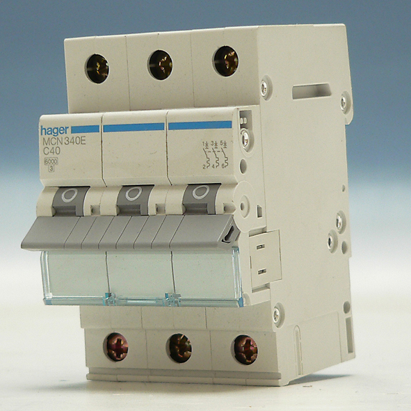 Hager Installatieautomaat 3-P C40A 6kA MCN340E afbeelding 2