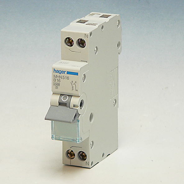 Hager automaat 16A B 2P MHN516