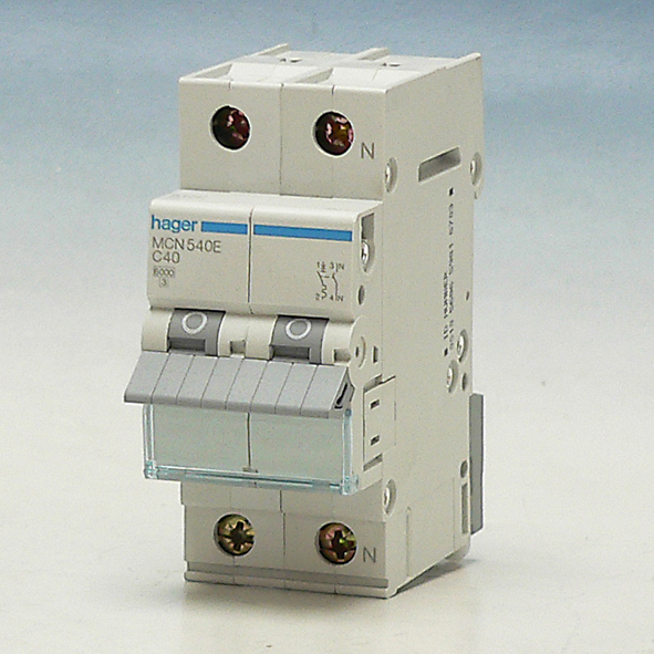 Hager Installatieautomaat 1-P+N C40A 6kA MCN540E afbeelding 2