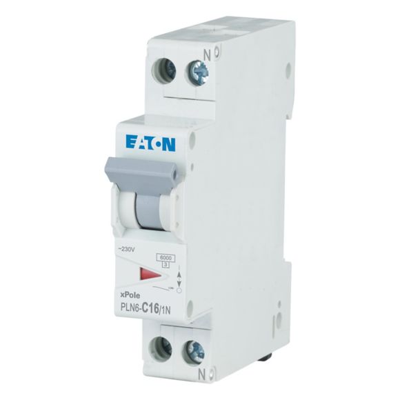 Eaton Holec Installatieautomaat PLN6 C16A 1P+N