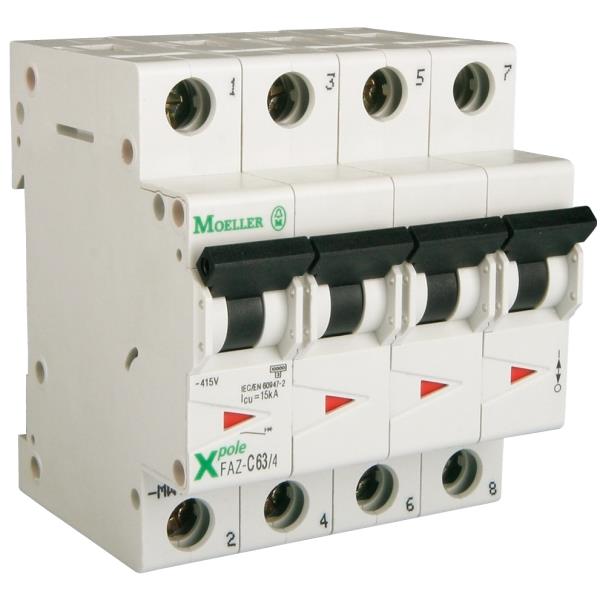 EATON FAZ-D32/3N AUTOMAAT D32A 15KA 3P+N afbeelding 2