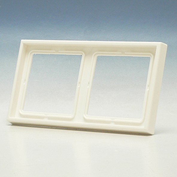 Afdekraam 2v duroplast alpinewit LS