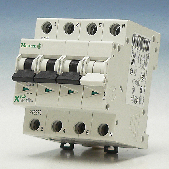 EATON FAZ-C16/3N AUTOMAAT C16A 15KA 3P+N afbeelding 2