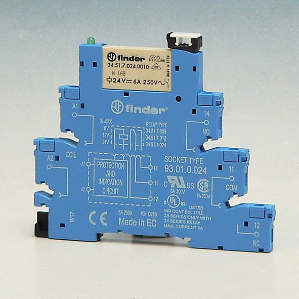 FINDER 38.51.0.024.0060 INTERFACE REL 24VACDC 6A S afbeelding 2